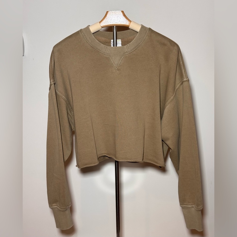Casual Tan Women's Sweatshirt